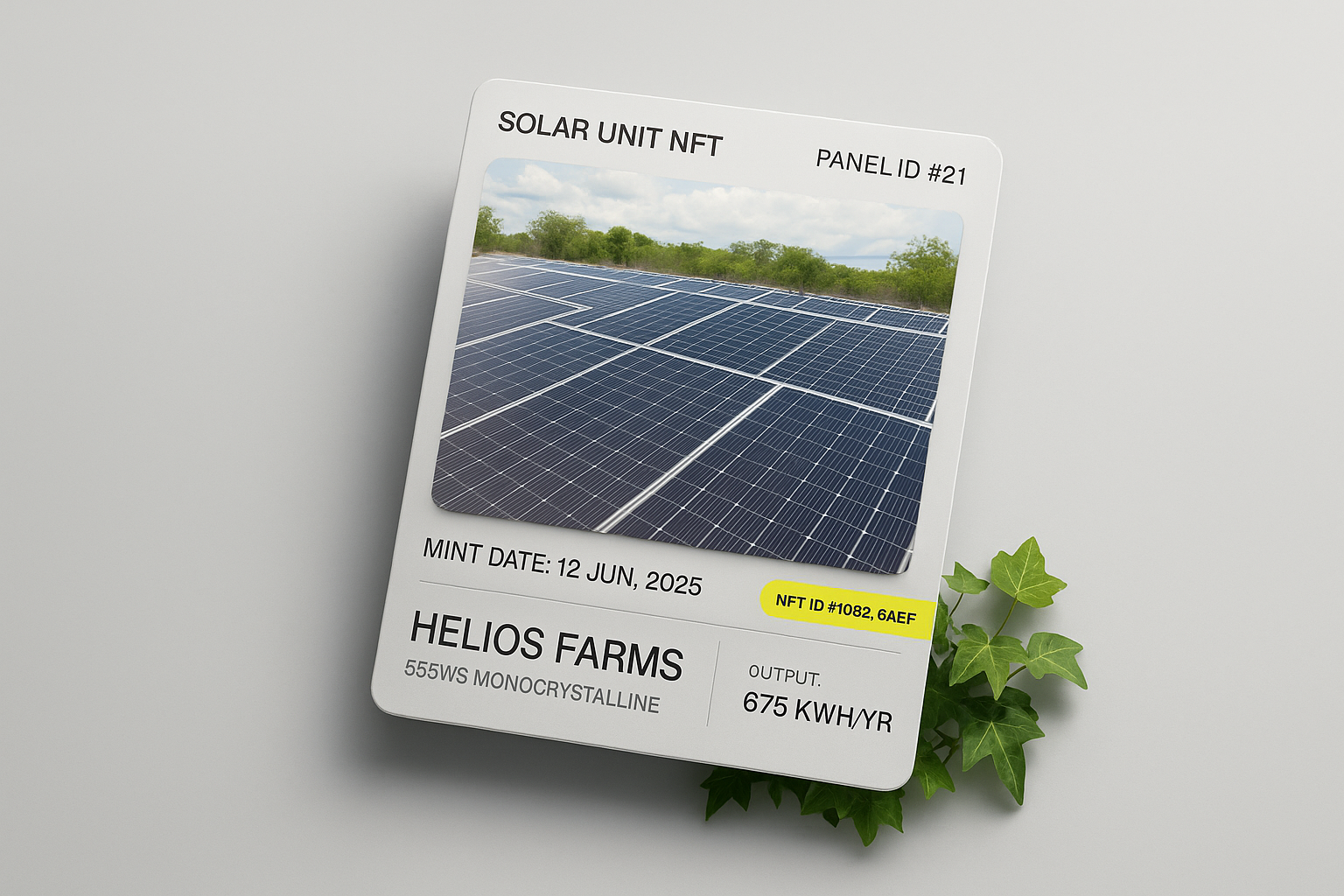 a Solar Unit NFT