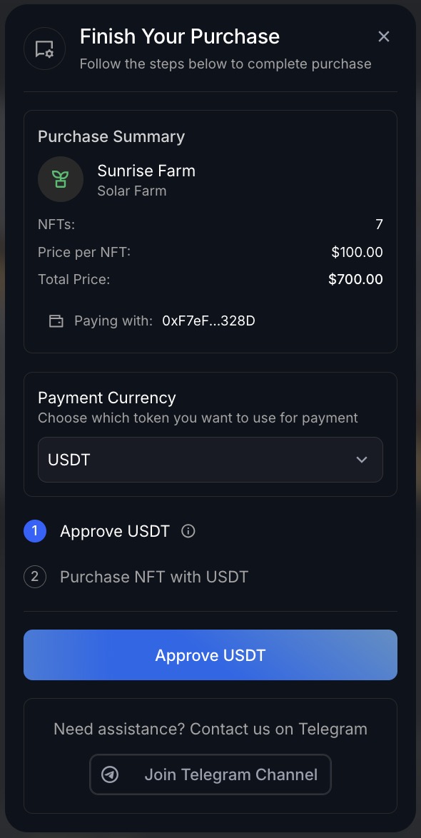 Approve USDT